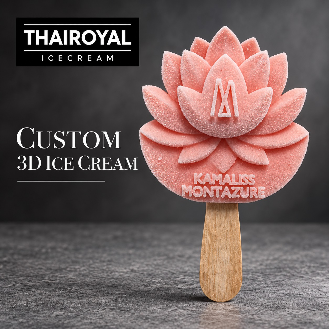 3D ice cream concept: Kamaliss MontAzure · Lotus
