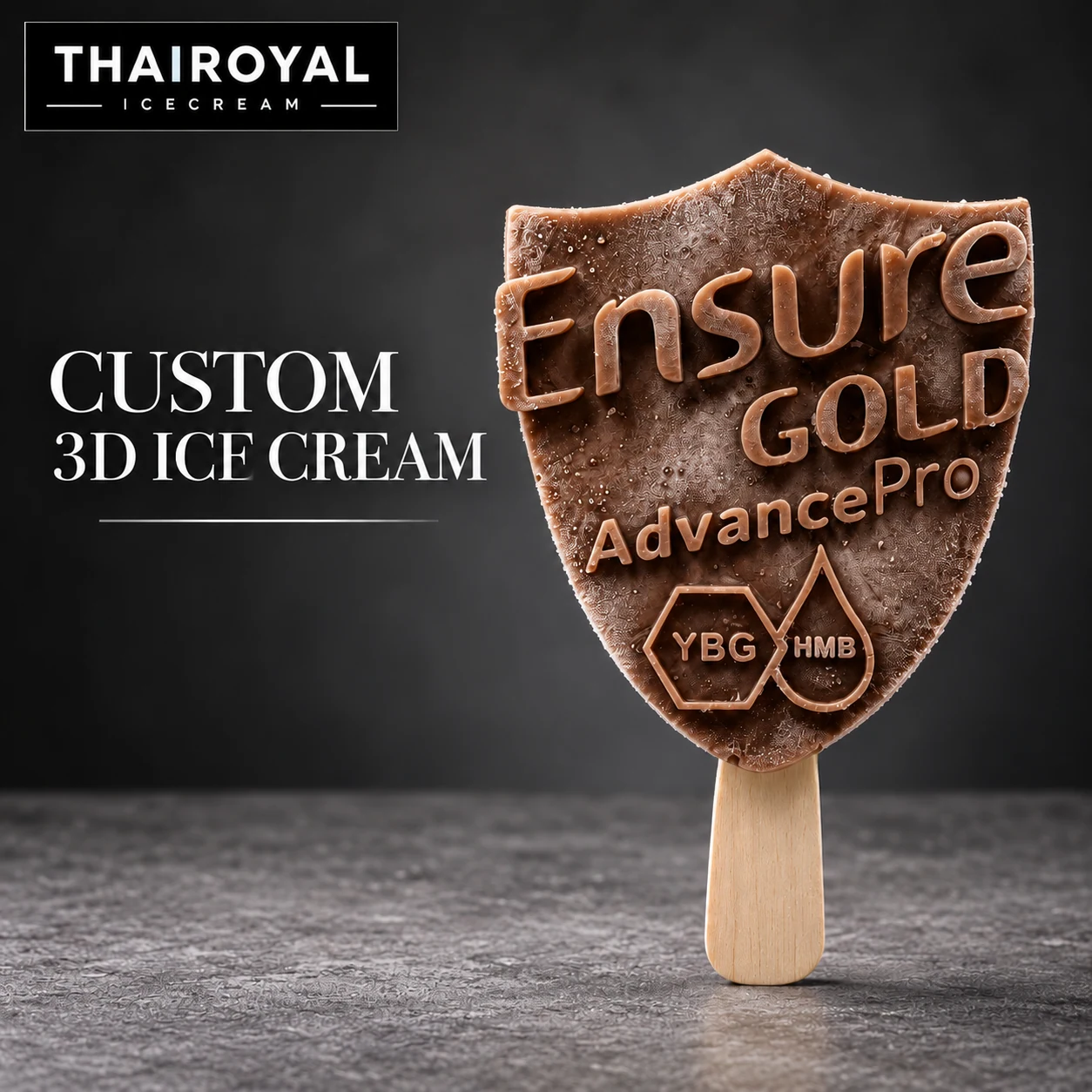 3D ice cream concept: Ensure Gold
