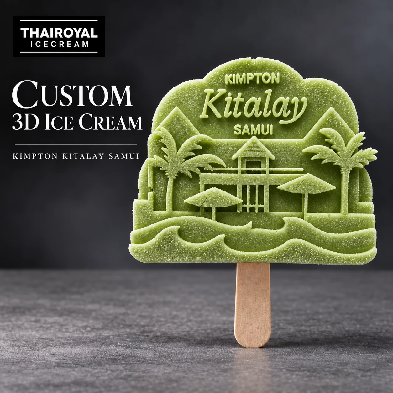 3D ice cream concept: Kimpton · Green Tea